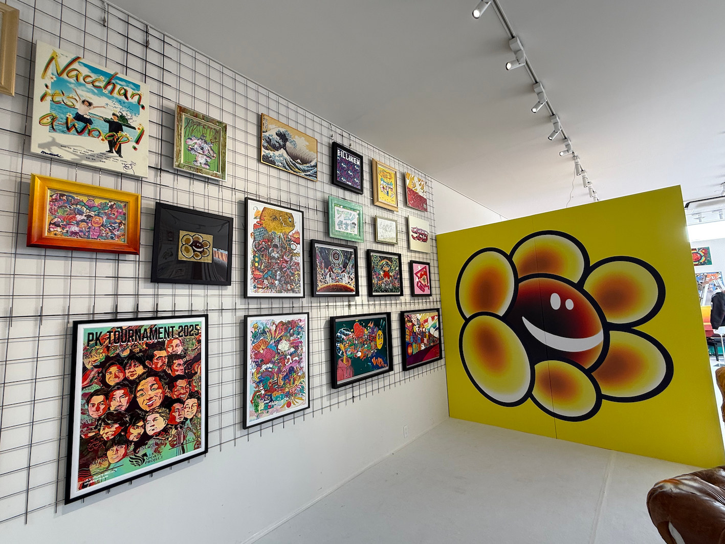 The gallery walls and artworks at MUSASHI's Expo 2025 exhibition.